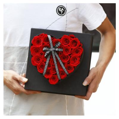 China Valentine's Day / Luxury Eternal Rose Gift Box OEM Valentine's Day Gift Rose Flower Box Preserved Gift Decoration for sale