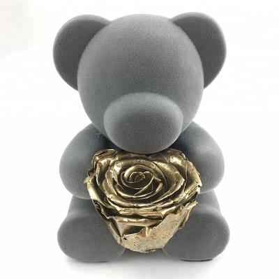 China Gift Keepsake Gift Show Baby Flowers F Kids Flower Ideas Rose Teddy Bear Rose Bear Teddy Souvenir Gift for sale