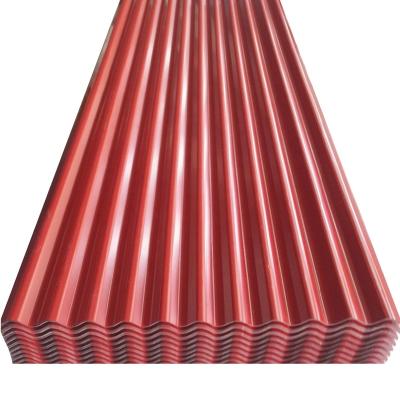 China Construction Color Coated Corrugated Metal Roof, Prepainted Corrugated Metal Roof Sheet, PPGI Steel Roofing Sheet for sale