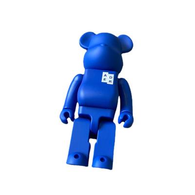 China DIY TOY New 2021 Co-branded BearBrick bear fashion doll collection 28cm blue violent brick bear for sale