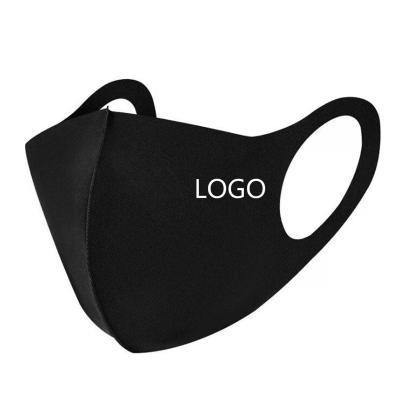 China Good Quality Sports Logo Cotton Face Mask Fashion Washable Reusable Black Face Mask Cloth Custom Wholesale Windproof Cloth for sale