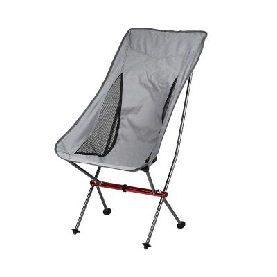 China Japanese folding outdoor portable camping r new moon aluminum alloy chair beach director recreational fishing lazy chair for sale