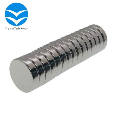 China Industrial Strong Permanent Magnet Ndfeb OD10*1mm N35 10*1 Double Sided Strong Magnetic for sale