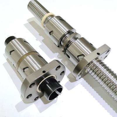 China Hotels Rolled Thread Transmission Shaft Ball Screw DFU2505 With Ballscrew Nut for sale