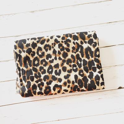 China Portable Wholesale High Quality Newborn Baby Wraps Knit Cotton Leopard Baby Blankets for sale