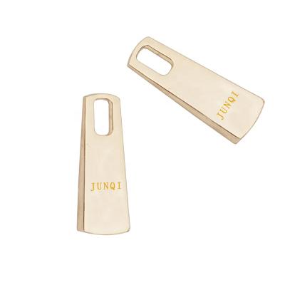 China Nickel Free Metal Materias Zipper Puller with LOGO Brand Zinc Alloy Garments and Handbag Accessories for sale