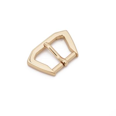 China Simple Golden Zinc Alloy Metal Pin Buckles Used On Handbag And Leather Case for sale