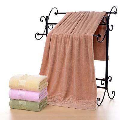 China Compressed Fiber 100%Bamboo Material And Dyed Single Pattern Cotton 100 Luxury Hotel Bath Towelsl for sale