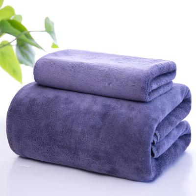 China Disposable Promotional Products Microfiber Cloth Ultra-Efficient 100% Polyester Absorbent Bath Towel for sale