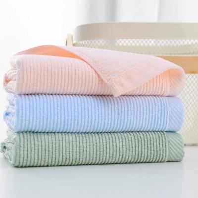 China High Quality Super Soft Bamboo Patch Compressed Fiber Towels Logo Terry Bath Spa Face Towel for sale