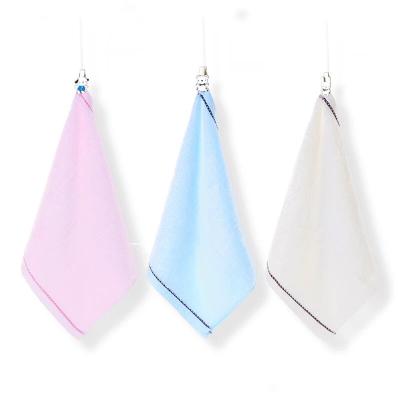 China Small Square Bamboo Cotton Fiber Towels Baby Kids Hair Drying Wash Face Towel Compressed Drying Face Towel for sale