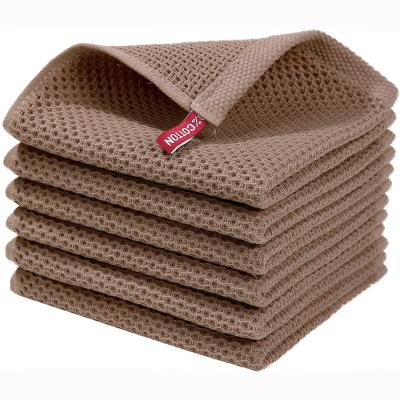 China 100% Waffle Woven Cotton Kitchen Towels Super Soft Child Safe And Quick To Dry for sale