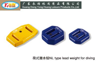 China 1KG NL type diving lead weights die casting pvc coated dive lead block for sale