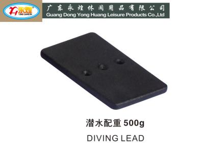 China Environment Friendly 0.5KG Flat lead weights for scuba diving matt black for sale