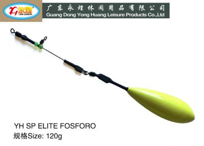 China with 2Heat-shrink tubes and 2swivels die casting pvc coated fishing lead YHSPELITEFOSFORO for sale