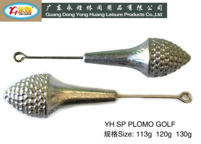 China ICE CREAM shaped die casting fishing lead with single loop exporter from China YHSPPLOMOGOLF for sale