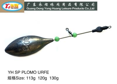 China die casting lead weight for fishing with loop and Heat-shrink tube YHSPPLOMOURFE for sale