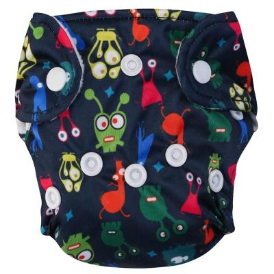 China THX AIO Printed Cloth Diaper Baby Cloth Diaper Bamboo Charcoal Lining Cloth Newborn Diaper for sale