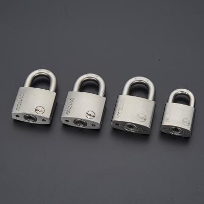 China Door Stainless Steel Padlock With Normal 3 Small Copper Keys Stainless Steel Padlock for sale