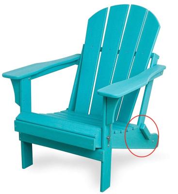 China Modern BLUE PLASTIC FOLDING ADIRONDACK CHAIR for sale