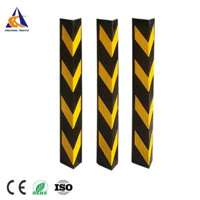 China Industrial Rubbber Reflective Garage Wall Corner Guard Protector Underground Parking Protector for sale