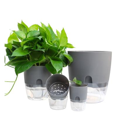 China Modern Clear Plastic Vase Hydroponic Plant Plastic Flower Pot Made in China for sale