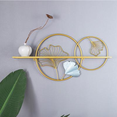 China New Modern Wall Hanging Bedroom Wall Storage Chinese Style Wall Decoration Iron For Interior Room for sale