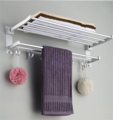 China Sanitary Sustainable High Quality Space Aluminum Bath Towel Rack Take Care Bathroom Towel Rack Pendant Lever for sale