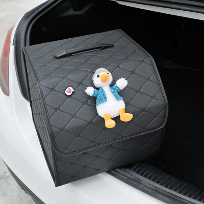 China High Capacity Viable Rear Plastic Storage Box Trunk Car Folding Car Storage Box for sale