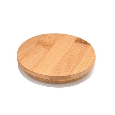 Κίνα Viable Decorative Bamboo Lids For Glass Wood Jar Cover Cup Jars Drinks Cup Wooden Lid προς πώληση