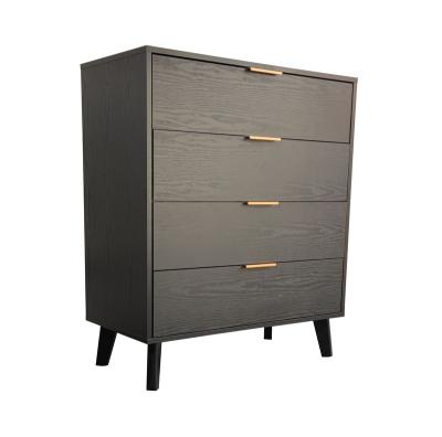 China Modern Home Furniture New Customizable Modern Black Cheste Of Drawer Design For Bedding Room for sale