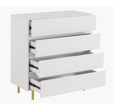 China Wholesalenew Tall Drawers 4 Drawers Adjustable Design Wooden White Chest (Other) for sale