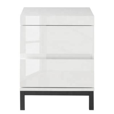 China High Quality White Wooden Luxury Side Rack Nightstand Bedside Modern Bedroom Furniture Storage End Table for sale