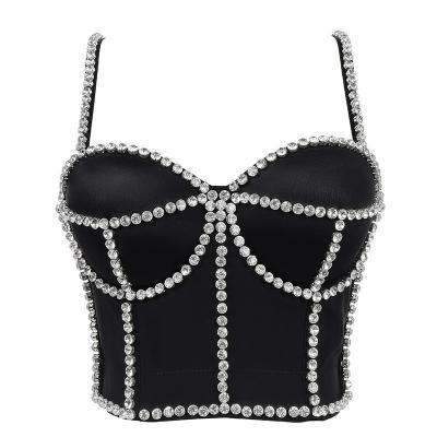 China Supplier Fashion Women Antibacterial Sequined Corsets Manufacturer Factory Price Top Bustiers for sale