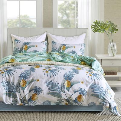 China Nondisposable Small Fresh Flowers Duvet Cover Printed King Queen Stock Bedding Sets Drop Shipping for sale