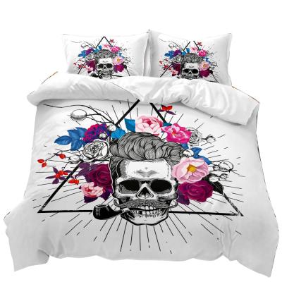 China 2020 NEW Skull Series 3D Printed Color Viable Bedding Set Luxury Comforter Cover 3Pcs Bedding Set Printing Duvet Cover for sale