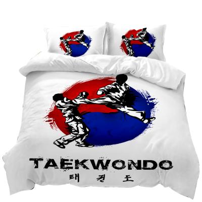 China Sustainable 3D Printing Sports Series Duvet Cover Set Household Adult Bedding Custom Bedding Set for sale