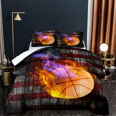 China Manufacturer Elastic Breathable Decorative Extra Large Comforter Basketball Bedding Soft Comforter Sets for sale