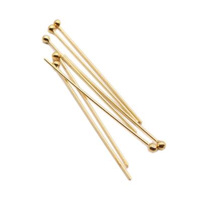 China 14k Gold Filled 14K Gold Filled Ball Head Pins Jewelry Making Deliveries for sale