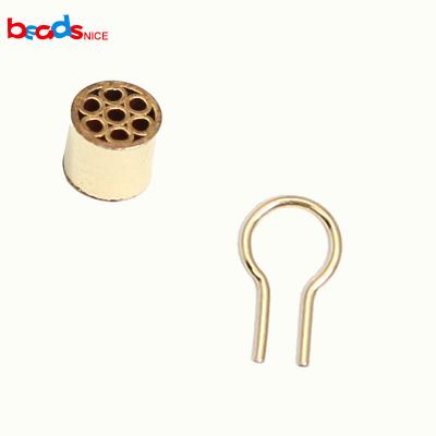 China Beadsnice 1 Set Gold Filled Crimp Tubes Connector For Jewelry Bracelet Necklace Making Jewelry Finding ID39847 39847 for sale