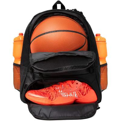 China Factory Customized Large Capacity Sports Basketball Backpack Shoulder Football Training Bag With Shoes Outdoor Sports Bag for sale