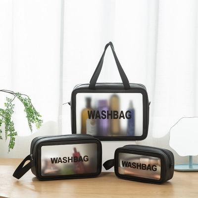 China Custom 2022 Fashion Private Label Fashion Cosmetic Bags PVC Hard Case Cosmetic Bag for sale