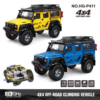 China HENGGUAN 1/10 Electric Remote Control Board Remote Controlled 4WD Car with Sound Effects Winch Light Array Light 2.4G Air Conditioner for sale