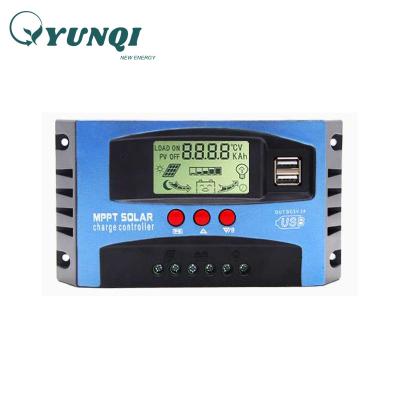 China Mppt 30A Charger Controller Regulator Dual Usb LCD Display 12V 24V Auto Identification Mppt Solar Charger Controller for sale