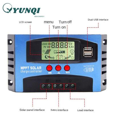 China Yunqi Wholesale Dual Charger Controller Usb Solar Power Charge Controller Mppt 60A Solar Charge Controller for sale