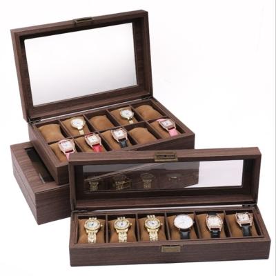 China Sotrage 2022 watches customized luxury wooden packaging box, high glossy lacquer watch collection box for wholesale for sale