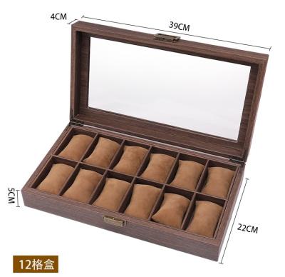 China Observe Sotrage Hot Selling 3/10/12 Wholesale Wooden Watch Box, Custom Wooden Watch Box, Luxury Watch Box for sale