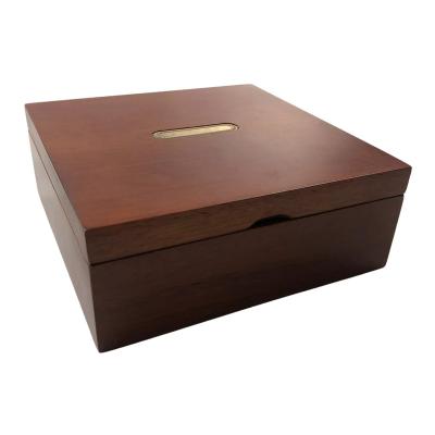 China Vetro Factory Wholesale Custom High Gloss Lacquer Finish Eyewear Wooden Box For Glass Storage for sale