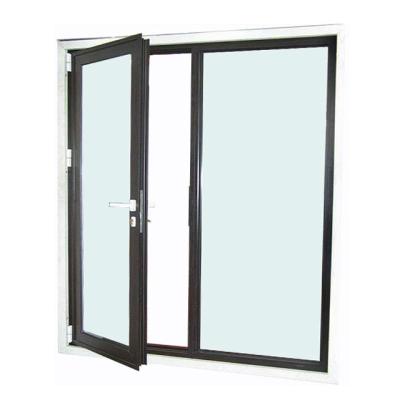 China modern design modern aluminum clear glass hinged door for home aluminum hinged door for sale