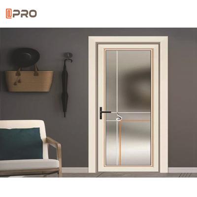 China Modern Aluminum Interior Casement Door Glass Shower Door Swing Kitchen Hotel Bathroom Aluminum Doors for sale